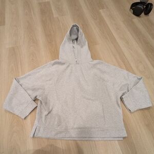 Anthropologie Daily Practice Grey Hoodie With Sparkle Bits Size L